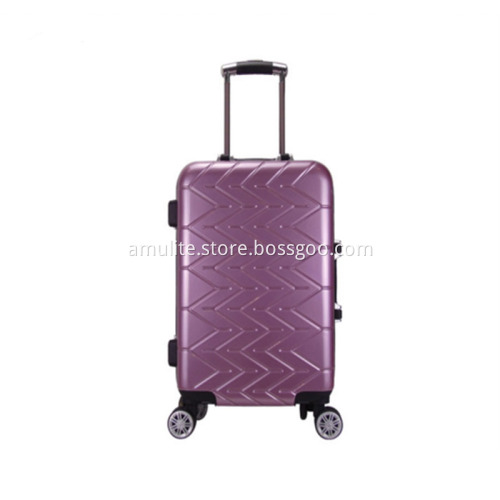 pvc material vintage luggage with 4 spinner wheels